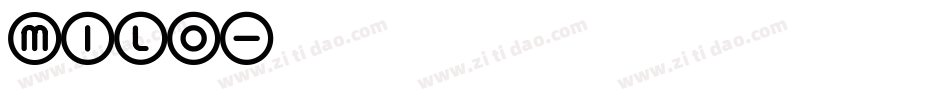 Milo字体转换