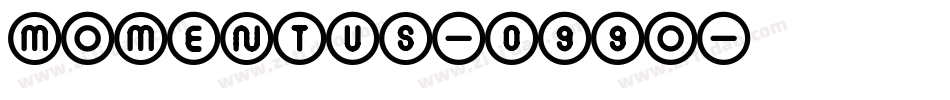 Momentus-099o字体转换