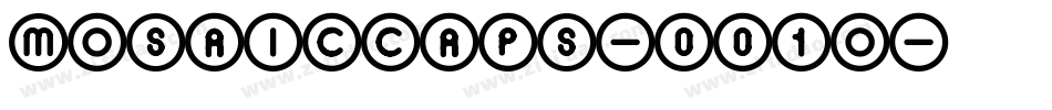 Mosaiccaps-001o字体转换