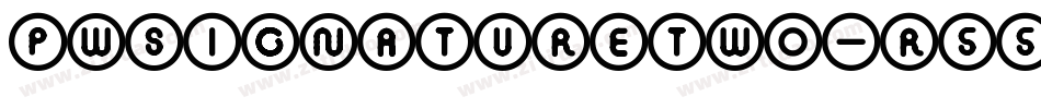 Pwsignaturetwo-r55O字体转换