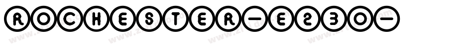 Rochester-e23O字体转换