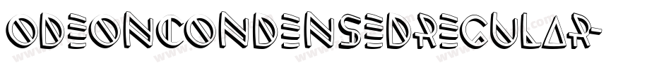 OdeonCondensedRegular字体转换