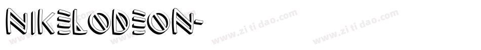 nikelodeon字体转换