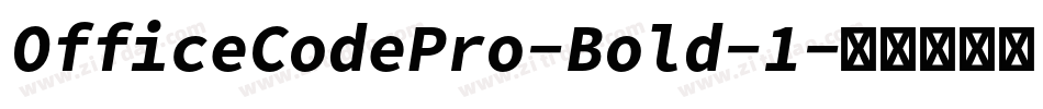 OfficeCodePro-Bold-1字体转换