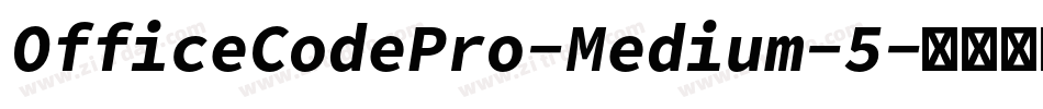OfficeCodePro-Medium-5字体转换