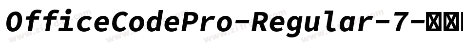 OfficeCodePro-Regular-7字体转换