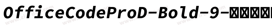 OfficeCodeProD-Bold-9字体转换