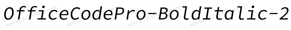 OfficeCodePro-BoldItalic-2字体转换