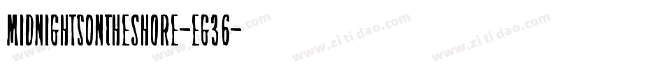 MidnightsOnTheShore-eg36字体转换