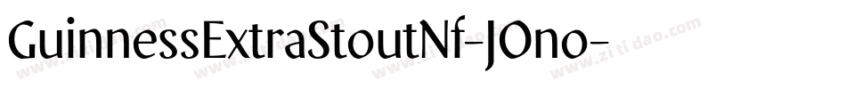 GuinnessExtraStoutNf-JOno字体转换