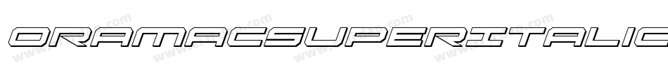 OramacSuperItalic-RmGE字体转换