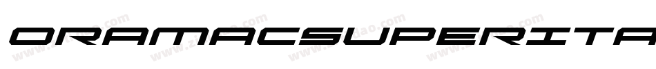 OramacSuperItalic-RmGE字体转换