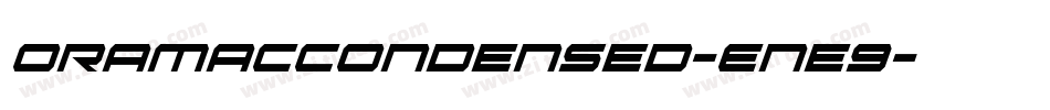 OramacCondensed-Ene9字体转换