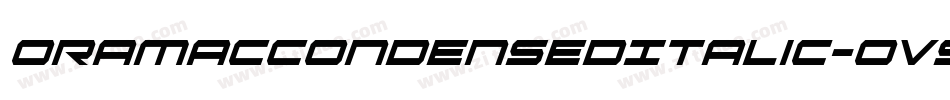 OramacCondensedItalic-Ov9d字体转换
