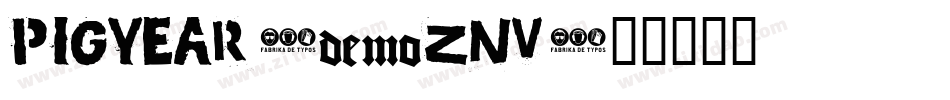 PigYear-0Znv字体转换