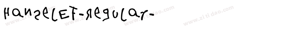 HanselEF-Regular字体转换