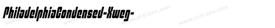 PhiladelphiaCondensed-Xweg字体转换 PhiladelphiaCondensed-Xweg字体转换