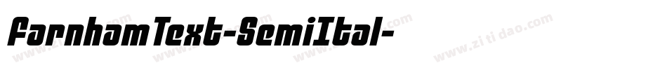 FarnhamText-SemiItal字体转换