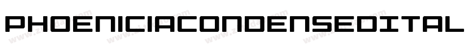 PhoeniciaCondensedItalicCondensedItalic-ZAoB字体转换