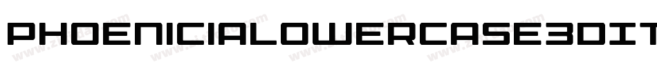 PhoeniciaLowerCase3DItalic-28mo字体转换