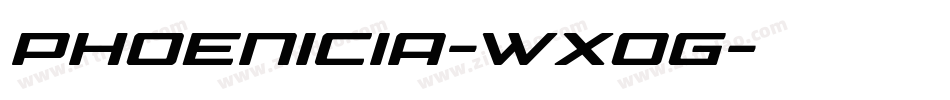 Phoenicia-WxoG字体转换