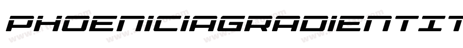 PhoeniciaGradientItalicItalic-DvJ9字体转换