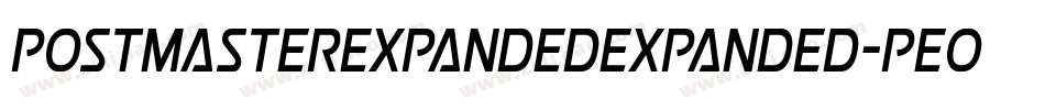 PostmasterExpandedExpanded-PeOd字体转换