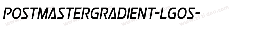 PostmasterGradient-LgO5字体转换