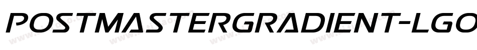 PostmasterGradient-LgO5字体转换