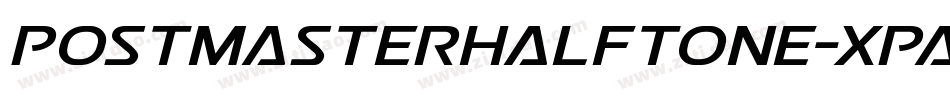 PostmasterHalftone-XpAP字体转换