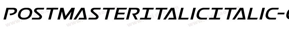 PostmasterItalicItalic-gKp4字体转换