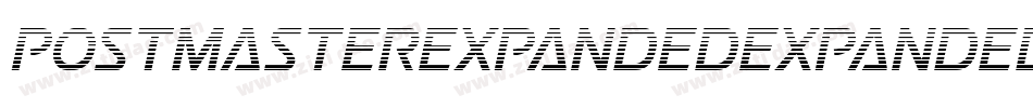 PostmasterExpandedExpanded-PeOd字体转换