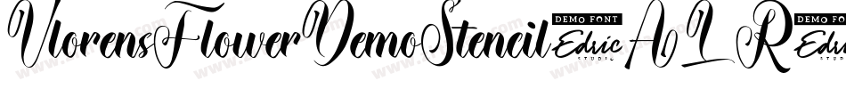 VlorensFlowerDemoStencil-ALR5g字体转换