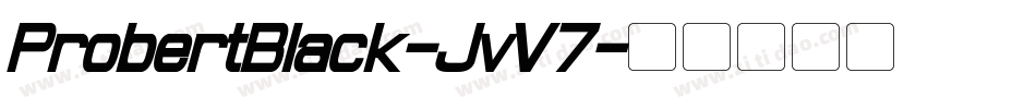 ProbertBlack-JvV7字体转换