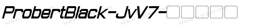 ProbertBlack-JvV7字体转换
