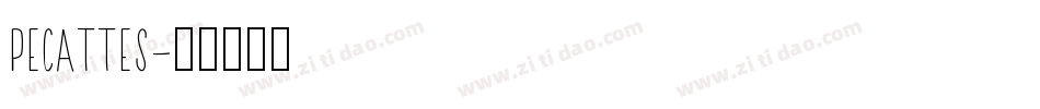 pecattes字体转换