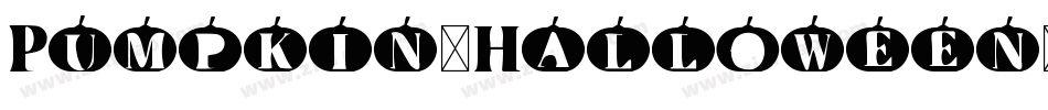 Pumpkin-Halloween-St字体转换