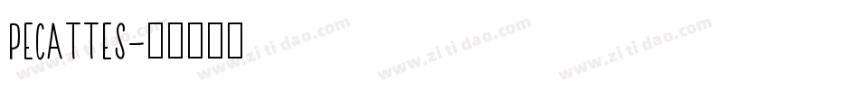 pecattes字体转换