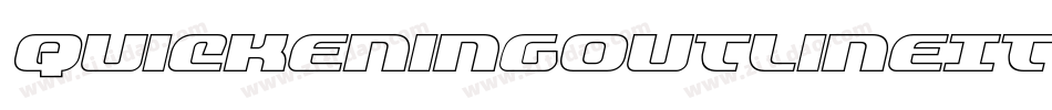 QuickeningOutlineItalic-6VYq字体转换