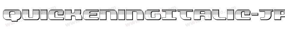 QuickeningItalic-JPRo字体转换