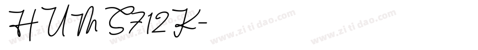 HUMS712K字体转换