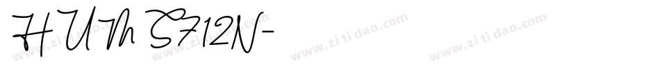 HUMS712N字体转换