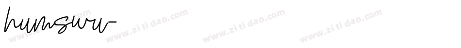 humswu字体转换
