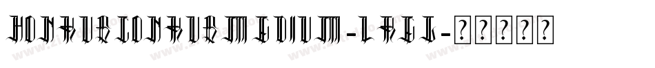 HonkusConkusMedium-LReg字体转换