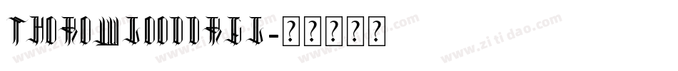 ThorowgoodDReg字体转换
