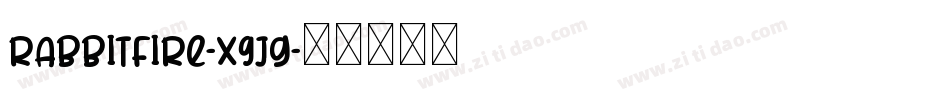 RabbitFire-X9Jg字体转换