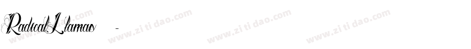 RadicalLlamas生成器字体转换