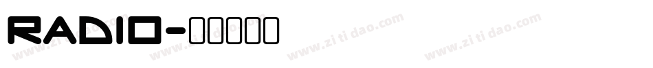 RADIO字体转换