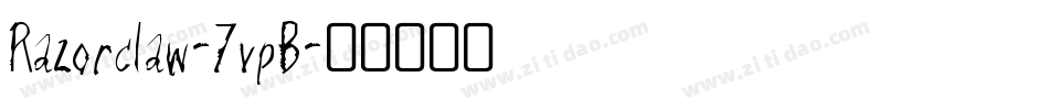 Razorclaw-7vpB字体转换