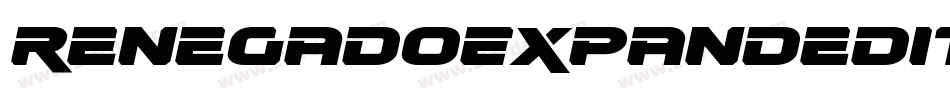 RenegadoExpandedItalic-zzEl字体转换